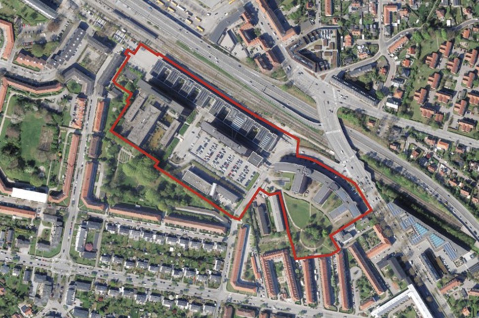 Kort over berørt område i Ulrikkenborg bydel
